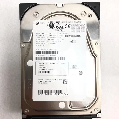 Fujitsu MBA3147RC 146GB SAS 3.5" 0XK111 Internal 15K RPM HDD - Image 1 of 4