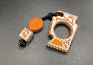 OEG EDC x Scoopyloops Titanium Hyperglow Inlay Keystone SFK EDC Bottle Opener - Picture 1 of 9