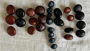 29 xShank Buttons (Football) Imitation Leather: Colour:size: shape vary:As Image - Picture 1 of 2