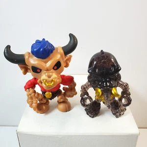 TREASURE X 2 Monsters Dino Gold Tuskin Mammoth Goldataur Vinyl Figures 2.5" - Picture 1 of 8