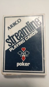 Vintage Arrco Blue Streamline Playing Cards Poker No.1 - Picture 1 of 2