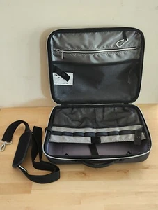 IKEA Family Uptakka Briefcase Travel Laptop Case Bag Black with Gray Trim - Picture 1 of 11
