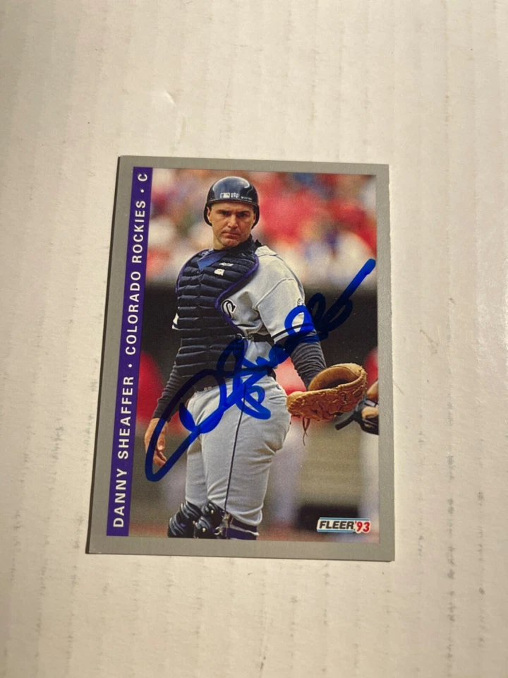 Colorado Rockies DANNY SHEAFFER Signed Card - Image 1 of 1