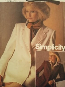 UC Gr. 12 Vintage 80er Zweireiher Jacke Schnittmuster 6584 - Bild 1 von 2