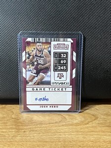 Josh Nebo 2020-21 Panini Contenders Draft Picks Game Ticket Red RC Auto #116