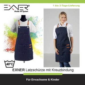 Schürze Barista, Cafe - Bar Denim - Latzschürze Lang - Exner - Bild 1 von 2