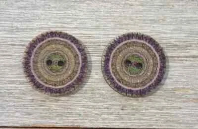 Botones de costura de flores de madera boho 2 agujeros 1 pulgada marrón (juego #20006) 2 piezas nuevos Foto 1 de 2