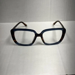 Anne Klein Frames AK7066 424 BLUE TORTOISE Oversized Square 55-18-135 !!READ!! - Picture 1 of 15