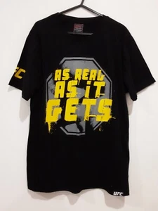 UFC T Shirt Mens Adult Size Medium Short Sleeve Black Logo Fighting - Picture 1 of 9