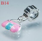 Craft B, Sterling 925 Silver Charms Beads for Bracelet, Unisex Christmas Gift