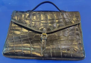 Mulberry Black Congo Leather satchel VGC briefcase document laptop case - Picture 1 of 7