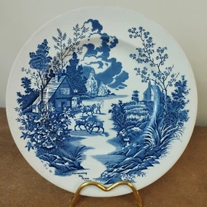 Vintage Ridgway, Coaching Days "Harnessing The Team" Pattern Dinner Plate, 25cm - Picture 1 of 12