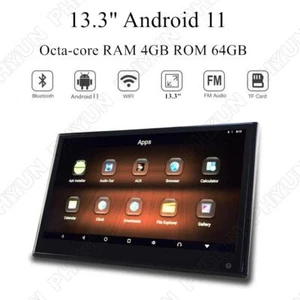 13.3'' Headrest TV 1080P Car Monitor Android 11 Color TFT LCD with Touch Screen - Picture 1 of 8