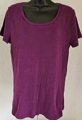 Merona Womens Shirt Top Blouse Size L Large Purple - Image 1 of 4