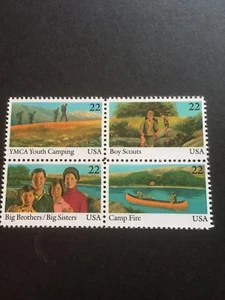 US BRIEFMARKE SCOTT 2160-2163 INTERNATIONAL YOUTH YEAR 4ER BLOCK POSTFRISCH OG AUSGEGEBEN 1985 - Bild 1 von 1
