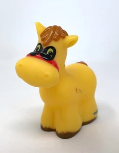 Fisher Price Little People Pferd mit schwarzer Maske Noah’s Arche Tier Bauernhof Bandit - Bild 1 von 6