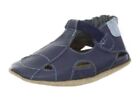New Robeez Fisherman Navy Leather Sandals 0-6 Mo