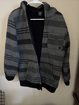 Zoo York Sherpa Lined Full Zip Hoodie Jacket Size XL (18-20) youth Teen - Image 1 of 4