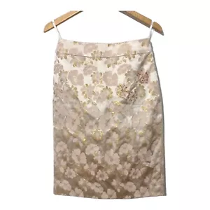 Banana Republic Damen Blumen Perlen Pailletten Rock Größe 0 Orig $ 89 - Bild 1 von 5