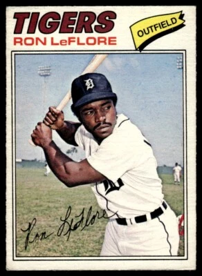 1977 O-Pee-Chee Ron LeFlore Detroit Tigers #167 R63 - Image 1 of 2