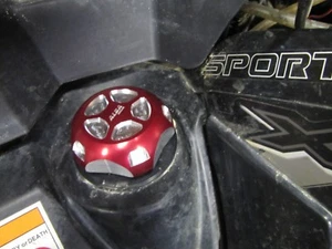 POLARIS Sportsman BILLET aluminum Gas Cap RED 400 500 800 550 570 850 - Picture 1 of 1