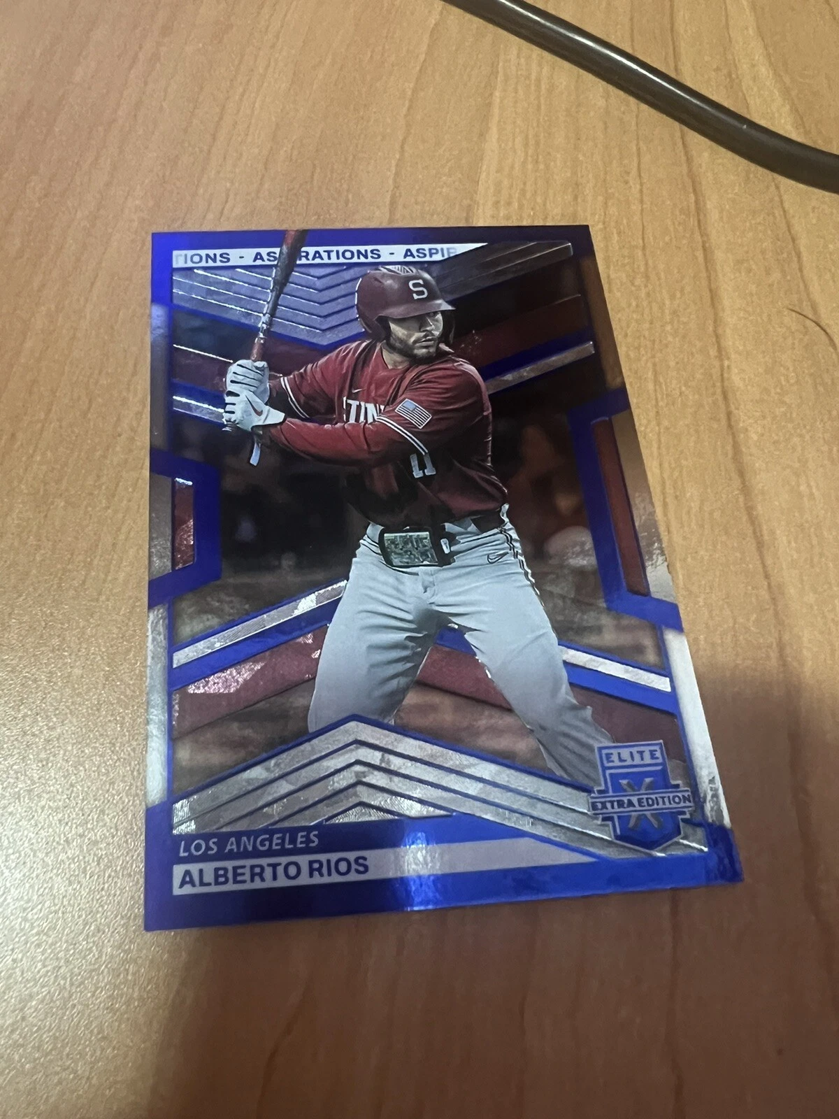 Alberto Rios 2023 Panini Elite Extra Edition #27 Blue Aspirations 301/349 Angels