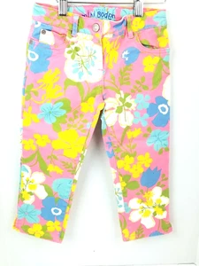 Mini Boden Girl's Pink Floral Pants Size 7Y - Picture 1 of 5