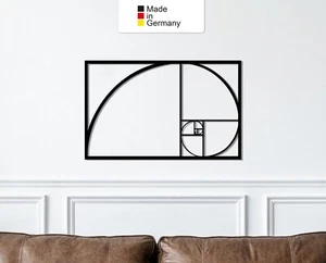 fibonacci, Metall Wanddeko, Wanddeko Aus Metall,Wandbild aus Metall - Bild 1 von 9