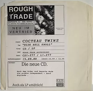COCTEAU TWINS | Blue Bell Knoll German Promo LP | MY BLOODY VALENTINE | DEVO - Picture 1 of 4