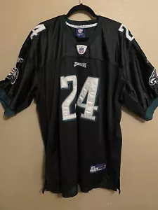 NFL Philadelphia Eagles Nnamdi Asomugha #24 Jersey Reebok Black Sz 54 - Picture 1 of 10