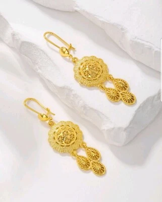  Pendientes Color Oro Indio Y Paquistaní Moda Tradicional Estilo Vintage  Foto 1 de 4