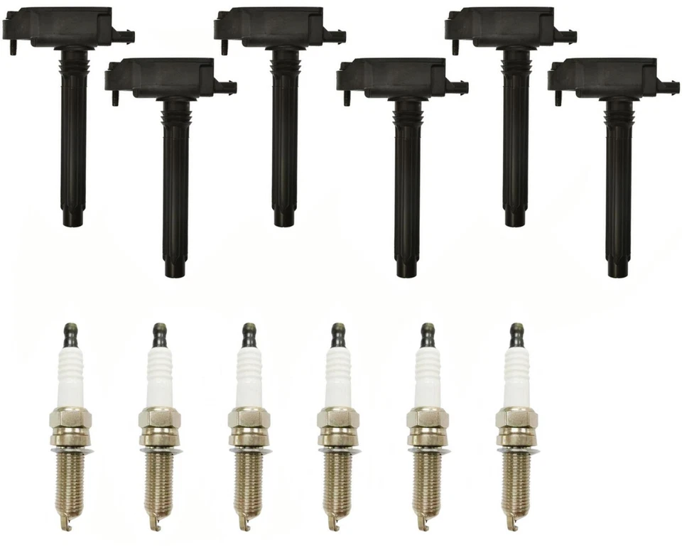 6 bobinas de encendido directo y bujías para Jeep Grand Cherokee 2016-2021 3,6 L Foto 1 de 4
