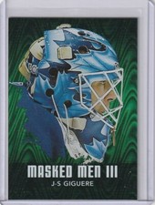 2010-11 ITG Between the pipes Masked Men 3 J-S Giguere Emerald MM-23