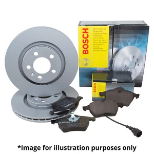 GENUINE BOSCH REAR AXLE BRAKE KIT BRAKE DISCS BRAKE PADS FOR NISSAN QASHQAI - Picture 1 of 7