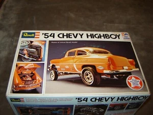 Revell H-1375 Model kit Original 1973 RARE '54 CHEVY HIGHBOY Mint in box 1/25 - Picture 1 of 22