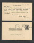1908 FIDELITY TRUST CO BOARD DIRECTORS PORTLAND ME ADVERTISING POSTAL CARD UX19