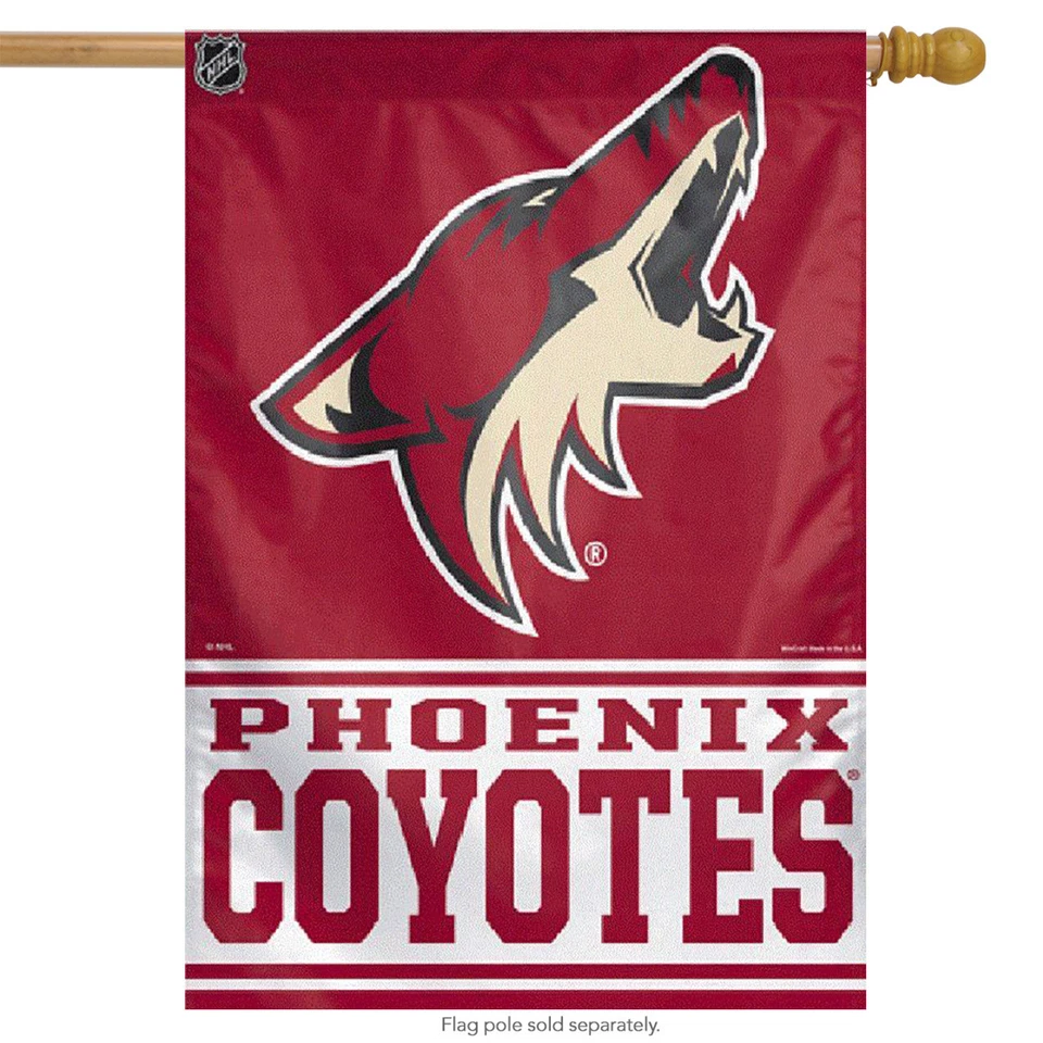 Bandera vertical Arizona Coyotes con licencia NHL 28" x 40" Foto 1 de 3