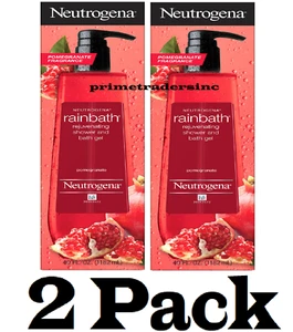 2 Pack Neutrogena Rainbath Rejuvenating Shower and Bath Gel, Pomegranate, 40 oz. - Picture 1 of 8