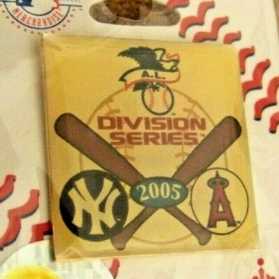 2005 NY N.Y. New York Yankees vs Anaheim Angels Division Series pin A.L.D.S ALDS - Image 1 of 4