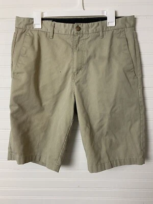Men's Volcom walk casual shorts pin stripe stone khaki surf skate brand Sz 34 - Image 1 of 4
