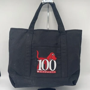 Scholastic 100th Anniversary Clifford Tote Bag Limited Cotton 20" x 15" x 6" - Picture 1 of 8