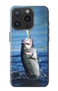S1594 Bass Fishing Case For iPhone 15 Pro