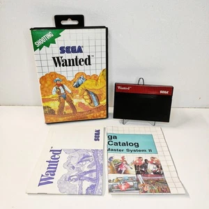 Wanted Sega Master System PAL Spiel Sammlerzustand komplett mit Poster - Bild 1 von 13