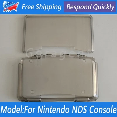 For Nintendo NDS DS Console TPU Silicone Case Protective Cover Shell Clear Black - Image 1 of 4