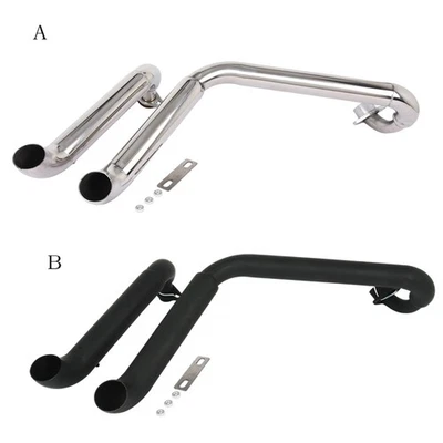 Sistema completo silenciadores de tubo delantero de escape para Yamaha XV400 XV535 Virago 535 400 Foto 1 de 4