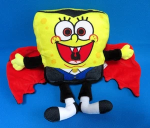 RARE ! HALLOWEEN dracula vampire 11" tall SPONGEBOB SQUAREPANTS soft toy VIACOM - Picture 1 of 7