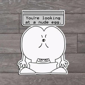 You're looking at a nude Egg Sticker ITYSL Tim Robinson I Think You Should Leave - Picture 1 of 2