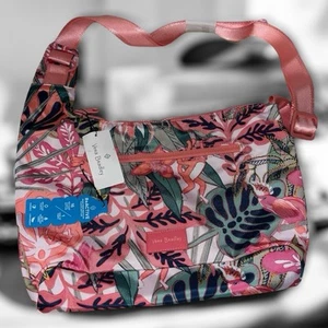 Vera Bradley Recycled Lighten Up ReActive Crossbody Sling Bag Rain Forest Canopy - Picture 1 of 7