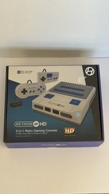 Hyperkin RetroN 2 HD Gaming Console For NES Super NES Super Famicom Gray NEW