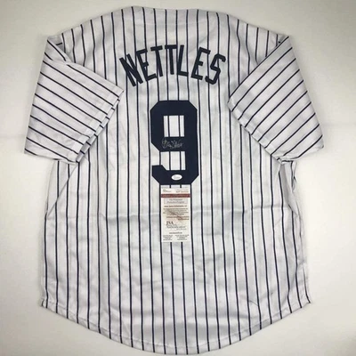 Autographed/Signed GRAIG NETTLES New York Pinstripe Baseball Jersey JSA COA Auto - Image 1 of 4